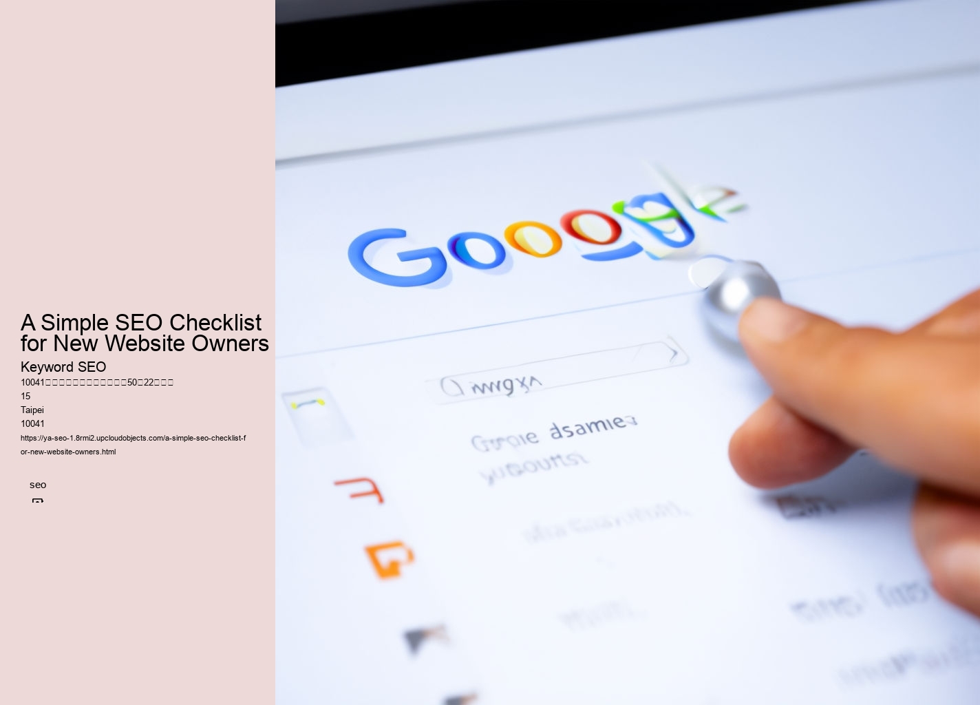 A Simple SEO Checklist for New Website Owners